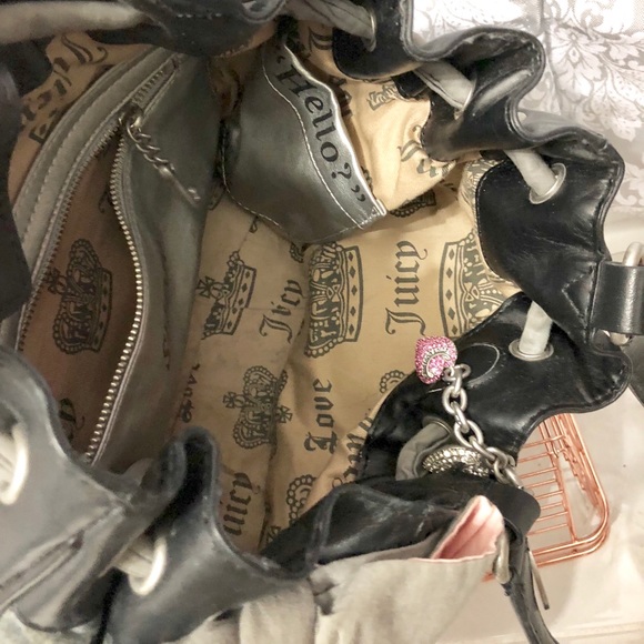 JUICY COUTURE GRAY AND PINK PURSE - Picture 5 of 6